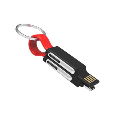 China Support USB C to Micro USB Yijiashishang Customized Logo USB Cable for 3A Mini Keychain Charger Charging Cable 6 in 1 Cable for sale