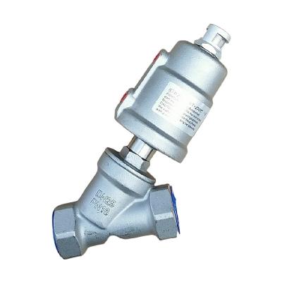 China SS304 316 Stainless Steel General Thread Angle Seat Pneumatic Valve 1/2