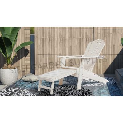 China Durable Home Adirondack Chair With Footstool Indoor Lounge Chair for sale