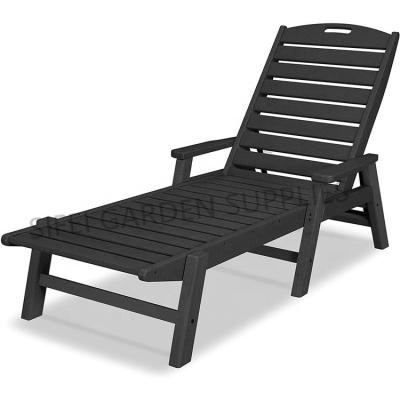 China Modern Chaise Longue Chaise Lounger from Durable Garden HDPE for sale