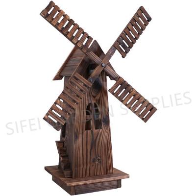 China Garden Decoration Garden Supplies Decorative Wooden Windmill for sale