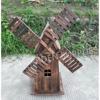 China Decorative Garden Decoration Yard Windmills Garden Wooden Windmill for sale