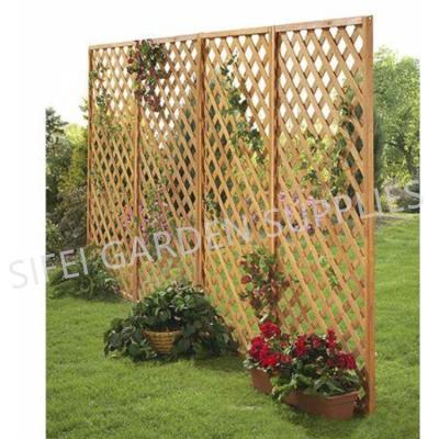 China Garden Flower Fence Plant Waterproof Wooden Wall Fence Wooden Fence for sale