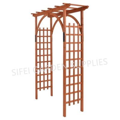 China Easily Assembled Decorative Wedding Arch Wooden Garden Patio Arches for sale