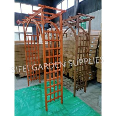 China Easily Assembled Decorative Home Gated Garden Arch Wedding Party Arches for sale