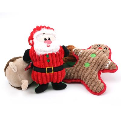 China Wholesale-Hot Viable Molar Molar Cute Plush Toy Dog Pet Toys Christmas Series Cartoon Plush Healthy Dog Toy for sale