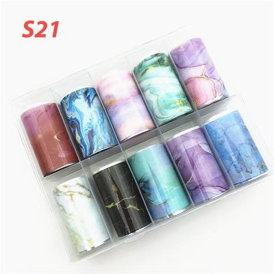 China New Factory Eco-friendly Nail Sticker Colorful Painting Designer Nail Decoration Nail Art Transfer Foil for sale