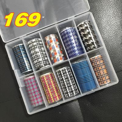 China New Trendy Transfer Foil Nail Art Decoration Nail Sticker Fashion Christmas Holiday Winter Designer Nail for sale