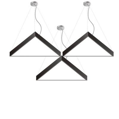 China Modern Led Hanging Ceiling Lamp Triangle Pendant Lights Nordic Restaurant Home Room Suspension Chandelier for sale