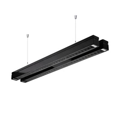 China 1200mm Coating Restaurant 24w Modern Simple Nordic Aluminum Black Aluminum Ceiling Pendant Lamp Smart Led Light for sale