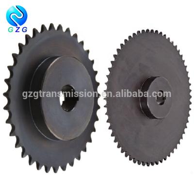 China Chinese high quality 1045 transmission system black oxide teeth hardness material sprocket for sale for sale