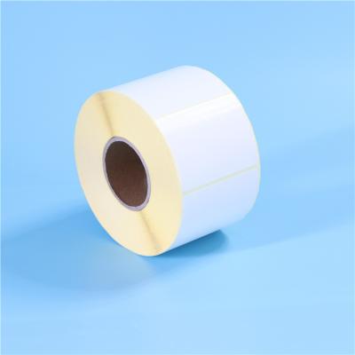 China 40*30-1000 POS Machine ATM Machine Factory Direct Premium Yellow Base Self Adhesive Label Paper for sale