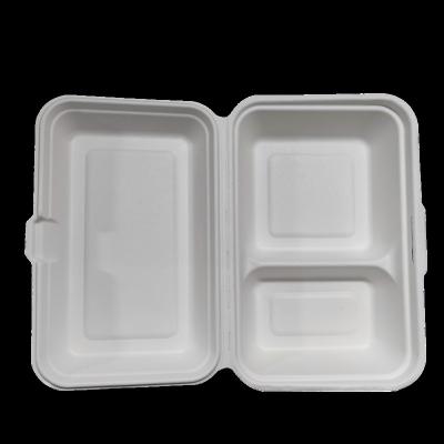 China Degradable Environmentally Friendly Waterproof White Lunch Box Lock Box 1000ml for sale