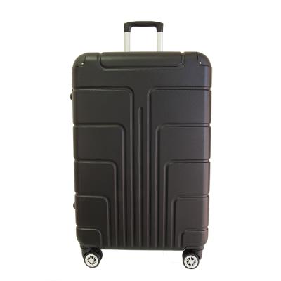 China 20 Inch Luxury Black Trolley Luggage ABS In Stock Travel Suitcase Sets For Sale for sale