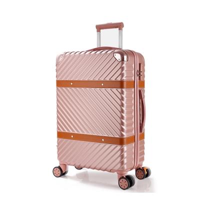 China Luxury ABS Hard PC Anti-scratch Trolley Bags Luggage Retro Vintage Style Travel Suitcase 20 24