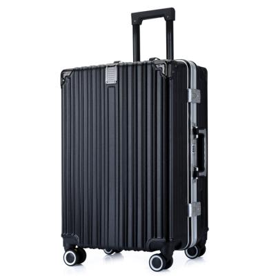 China 20/24/28 Inch Luxury Waterproof Popular ABS Hard Shell Aluminum Frame Suitcase Luggage Set for sale