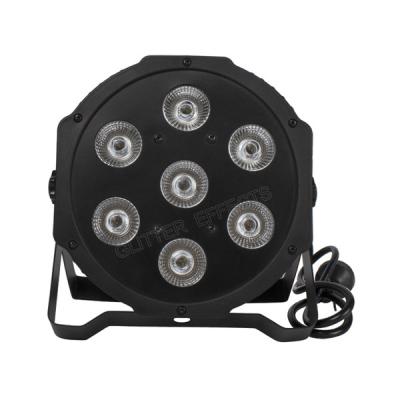 China LLight plano del par del par DMX LED del maleficio del efecto de etapa 7x12W RGBW para la iluminación del partido del concierto del estudio en venta