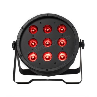 China La mini lámpara plana del LED gotea la iluminación plana del par del efecto de etapa de la lámpara 9*12W RGBW DMX LED para el disco en venta