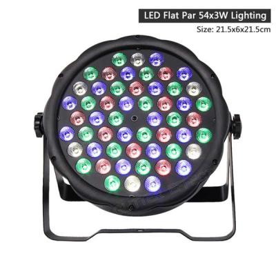 China LED Flat Par 54x3W Lighting DJ Club Party Par Light LED Disco Stage Effect Lighting for sale