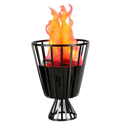 China 1.9KG Artificial Flame Machine Fake Fire Flame Light 28cm With Iron Brazier GLC-TS002 for sale