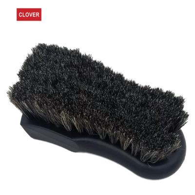 China Auto Detailing Efficiency Car Care Horse Interior Cleaning Leather Clean Hair Brush for sale