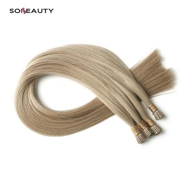 China Factory Wholesale Fussion Italy Silky Straight Wave Keratin Pre Bonded Remy Cuticle Intact Human Hair Tip Hair Extension i for sale