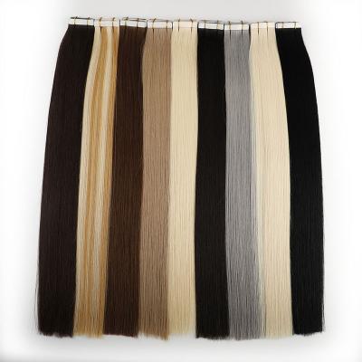 China Factory Wholesale European 100% Silky Straight Wave Tape In Hair Remy Skin Weft Tape Hair Extensions for sale