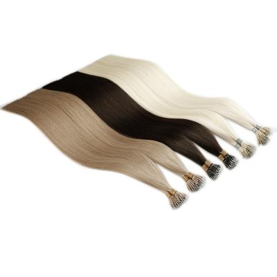 China 2021 New Arrival Silky Straight Russian Double Wave Ring Pre Bonded Human Hair Nano Pulled Extension for sale