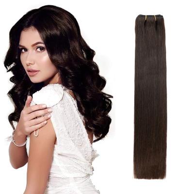 China 100% Virgin Hair Full Cuticle Human Hair Intact Machine Weft Hair 100% Weft Cuticle Aligned 100g/Pack for sale