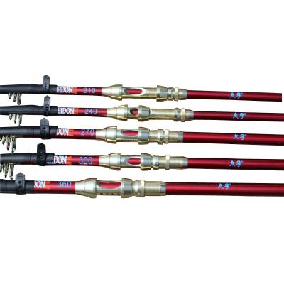 China 2.1/2.4/2.7/3.0/3.6m Carbon Pole Telescopic Sea Fishing Rod for sale