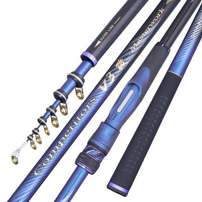 China 3# Carbon Bass Fishing Rod China Carbon Fiber Fishing Pole Rods Rock Telescopic Rotation for sale