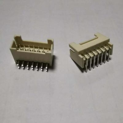 China PCB Board PHSD Series 2.0mm PCB Wafer Right Angle Connector, 2X7pin dula row, 46 nylon natural color, stamped, 1000pcs/bag for sale