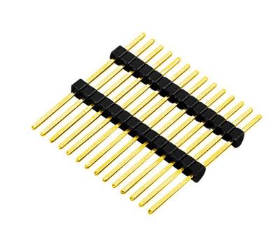 China Straight Type 10pin PCB Board Mount 1.27mm Pin Header Connector Single Row Dual Body Panel To Board Connector, Bag Packing for sale