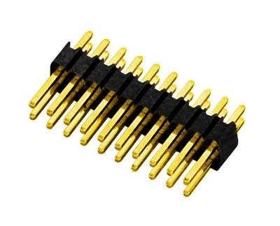 China PCB board gold plated straight type 2.0mm pitch 10pin pin header double row board to board connector pin connector for sale