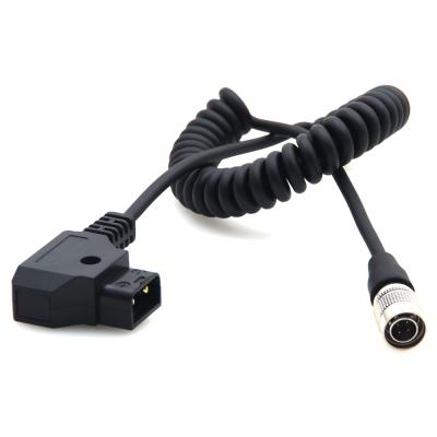 China Monitor D-Tap Male to MINI XLR (Hail) 4 Pin Cable Straight Cord for sale