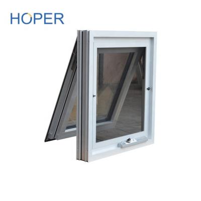 China Australian Standard Aluminum Swing Double Glazed Chain Winder Awning Window for sale