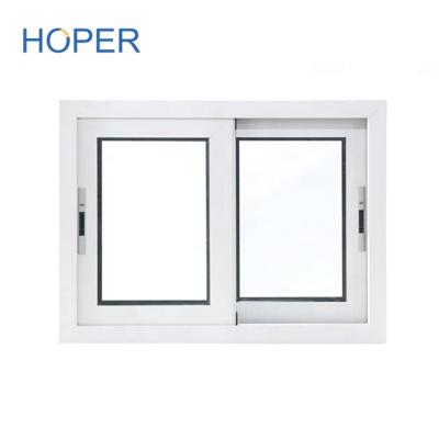 China Sliding Custom Powder Coating Color Aluminum Sliding Windows With Reflective Glass for sale