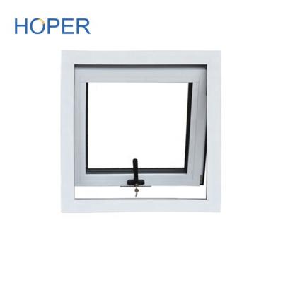 China Australian Standard Aluminum Swing Double Glazed White Powder Coating Awning Window for sale