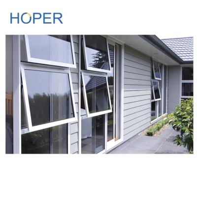 China Australian Standard Aluminum Swing Double Glazed Energy Saving Home Awning Window for sale