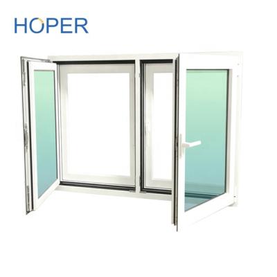 China Australian Standard Aluminum Swing Double Glazed Soundproof Bedroom Casement Window for sale