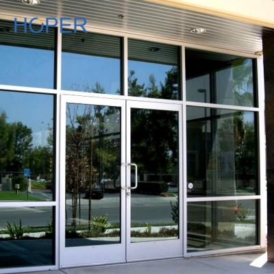 China Front Swing LowE Glass Shop Window For Commercial Building for sale