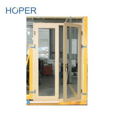 China Rustic Australian Aluminum Frame Entrance Standard Commercial Double Doors for sale