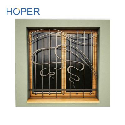 China Anti Rust Burglar Bars Aluminum Windows Solid Round Design Fixed for sale