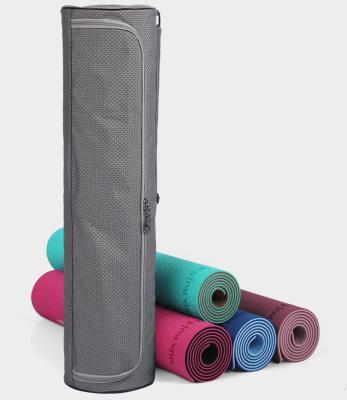 China exercise & Fitness 2021 Accept Customers Customized Yoga Bag, Large Pocket Side Sling Carrier Nylon Ripstop Yoga Mat Bag for sale