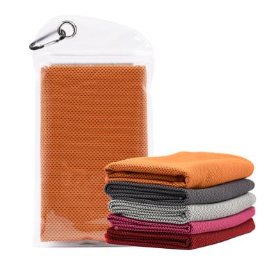 China Sustainable Comfortable Charcoal Fitness Sports Snap Towel Cooling Microfiber for sale