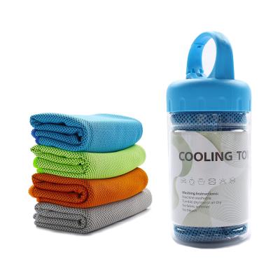 China Disposable Easy To Carry Large Size Outdoor Microfiber Cooling Towel In A Bottle for sale