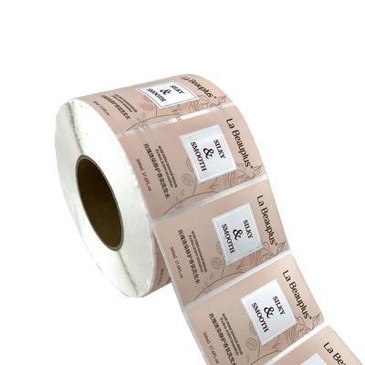 China Customized Waterproof Self Adhesive Low Price Cosmetics Packaging Roll Sticker Manufacturers Direct Selling Waterproof for sale