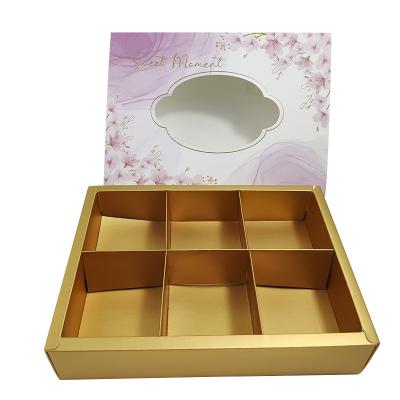 China Wholesale Customized Romantic And Beautiful Cherry Blossom Pattern Pastry Packaging Box Recyclable Bronzing Best Wishes Gift Box for sale