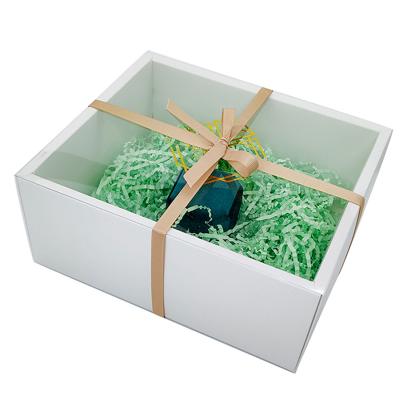 China Frosted/transparent recyclable white PVC gift packing box can be 350gsm and 400gsm folded, which can be customized for sale