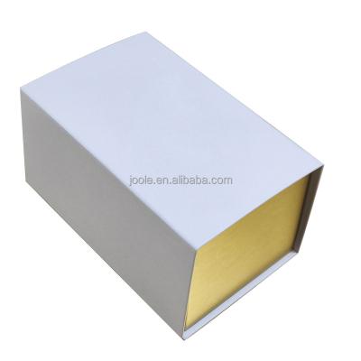 China Recycled Materials Recycled Folded Gift Packaging Box Reuse Box Cardboard Paper Storage Box Shipping Flat for sale